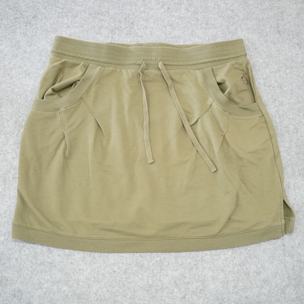 Isis Women's Size M Skirt Olive Green Drawstring French Terry Casual Athleisure